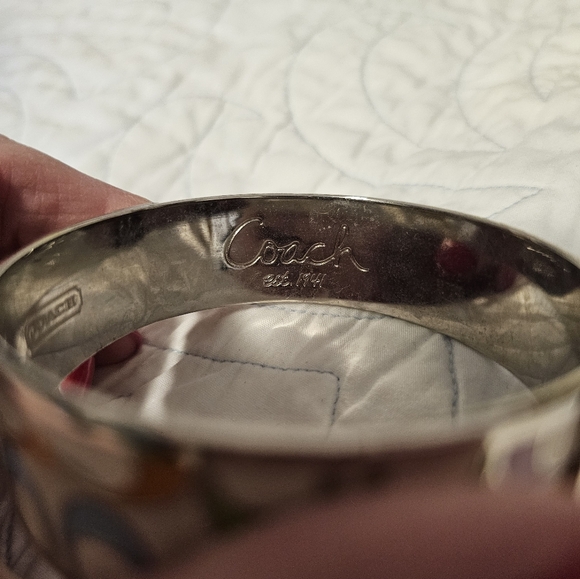 Coach Multi-Color Signature C Bangle Bracelet - Picture 8 of 11